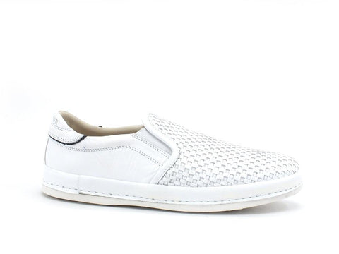 CAFENOIR Slip On Uomo Intreccio Bianco PT1040 - Sandrini Calzature e Abbigliamento