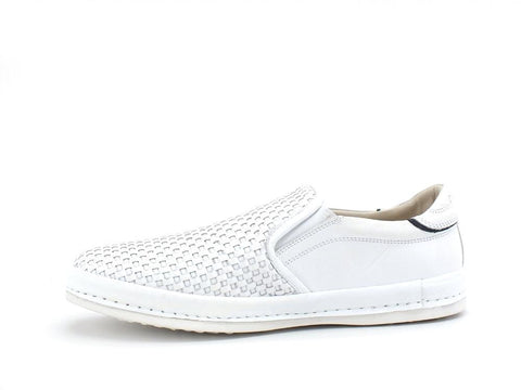CAFENOIR Slip On Uomo Intreccio Bianco PT1040 - Sandrini Calzature e Abbigliamento