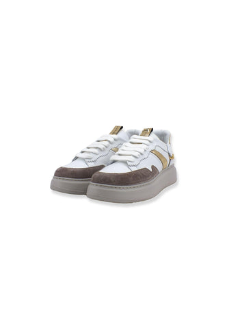 CAFENOIR Sneaker Donna Catena Gold Bianco DE1630 - Sandrini Calzature e Abbigliamento