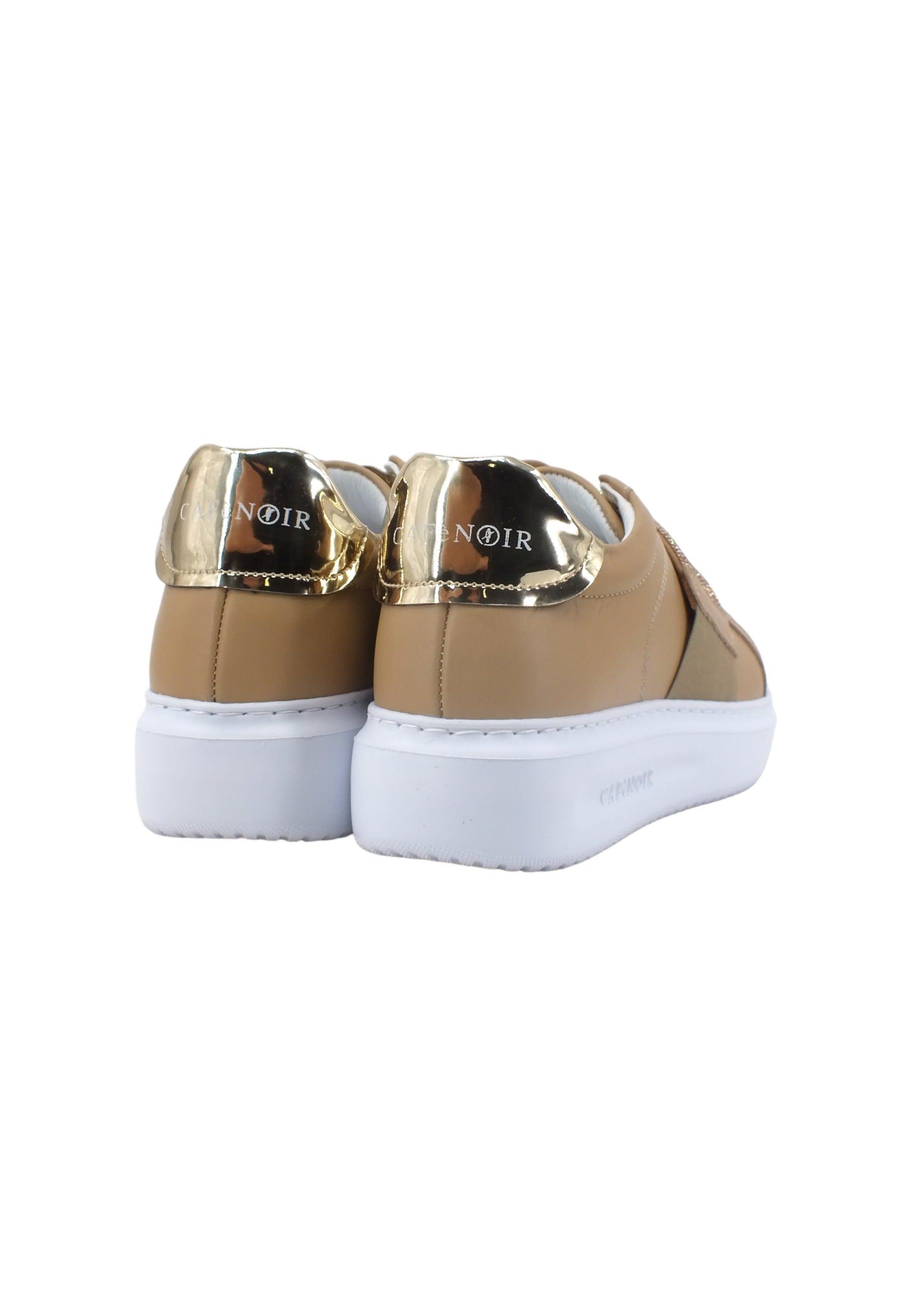 CAFENOIR Sneaker Donna Strass Beige DE1003 - Sandrini Calzature e Abbigliamento