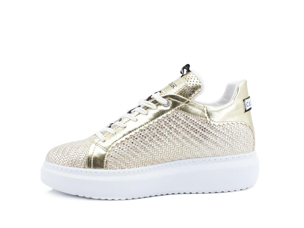 CAFENOIR Sneaker Intreccio Laminata Platino DE9230 - Sandrini Calzature e Abbigliamento