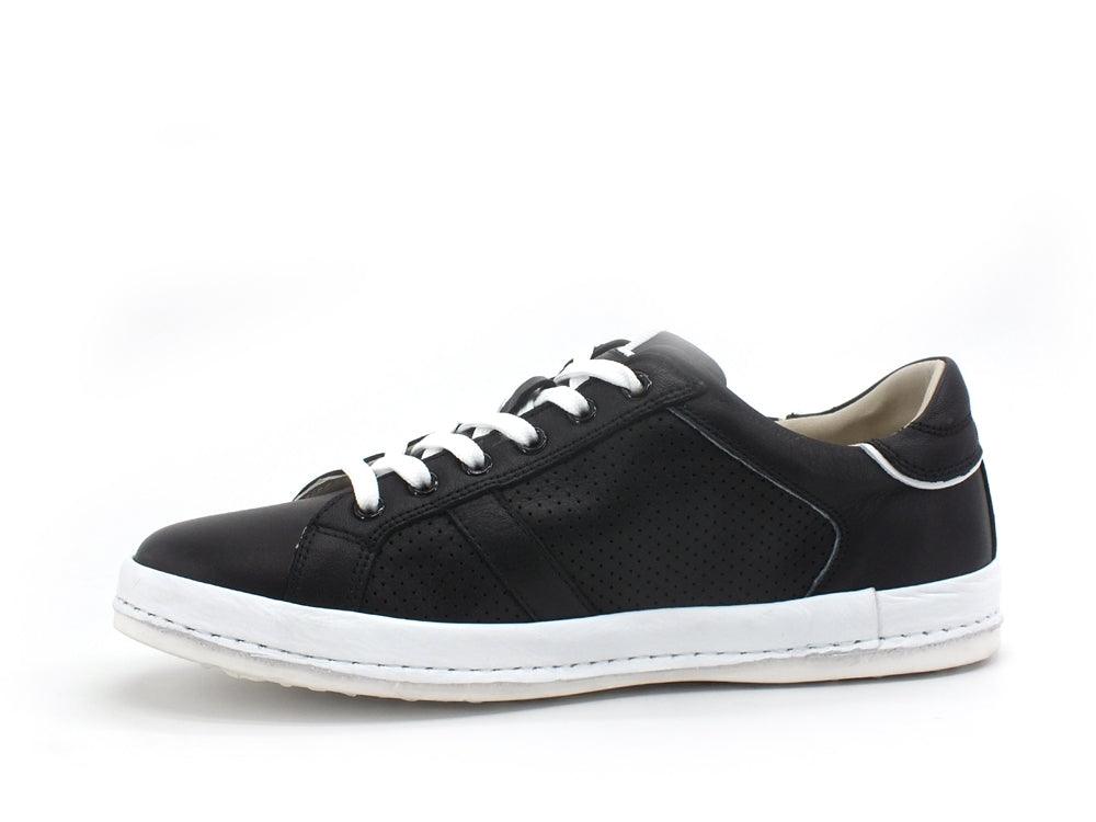 CAFENOIR Sneaker Lacci Uomo Nabuk Traforata Nero PT1050 - Sandrini Calzature e Abbigliamento