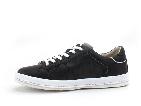CAFENOIR Sneaker Lacci Uomo Nabuk Traforata Nero PT1050 - Sandrini Calzature e Abbigliamento