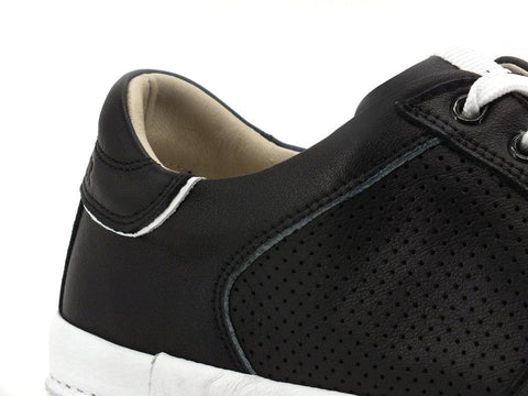 CAFENOIR Sneaker Lacci Uomo Nabuk Traforata Nero PT1050 - Sandrini Calzature e Abbigliamento