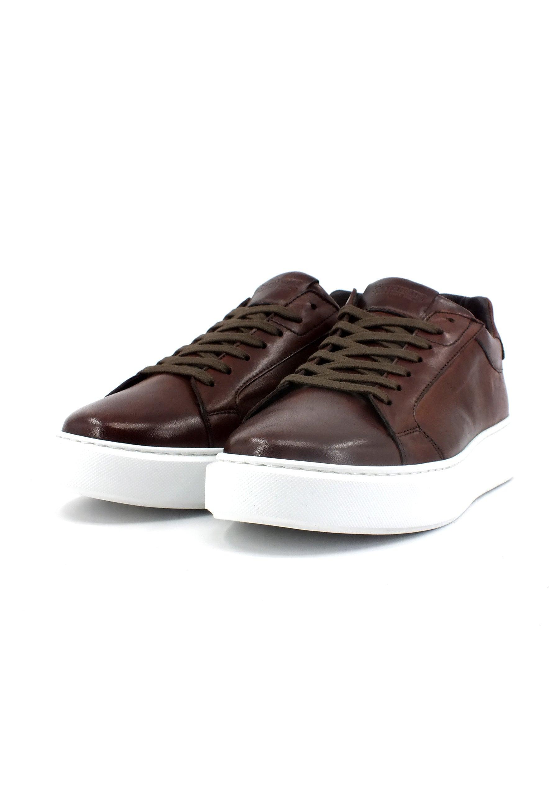 CAFENOIR Sneaker Pelle Uomo Cuoio PZ1000 - Sandrini Calzature e Abbigliamento