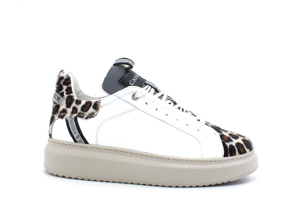 CAFENOIR Sneaker Platform Leopard Bianco DE1211 - Sandrini Calzature e Abbigliamento