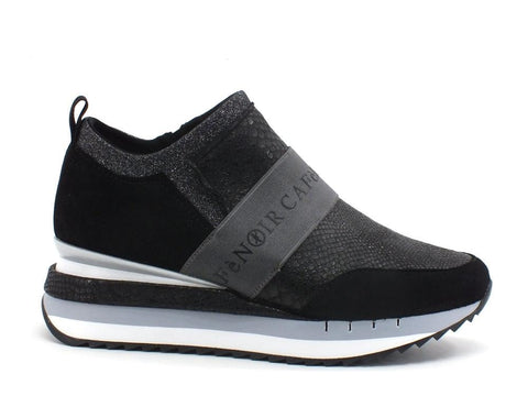CAFENOIR Sneakers Fascia Glitter Nero FDN625 - Sandrini Calzature e Abbigliamento