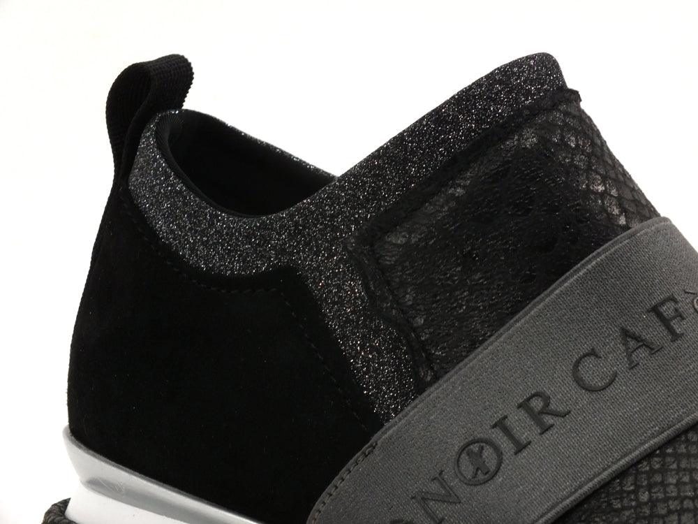 CAFENOIR Sneakers Fascia Glitter Nero FDN625 - Sandrini Calzature e Abbigliamento