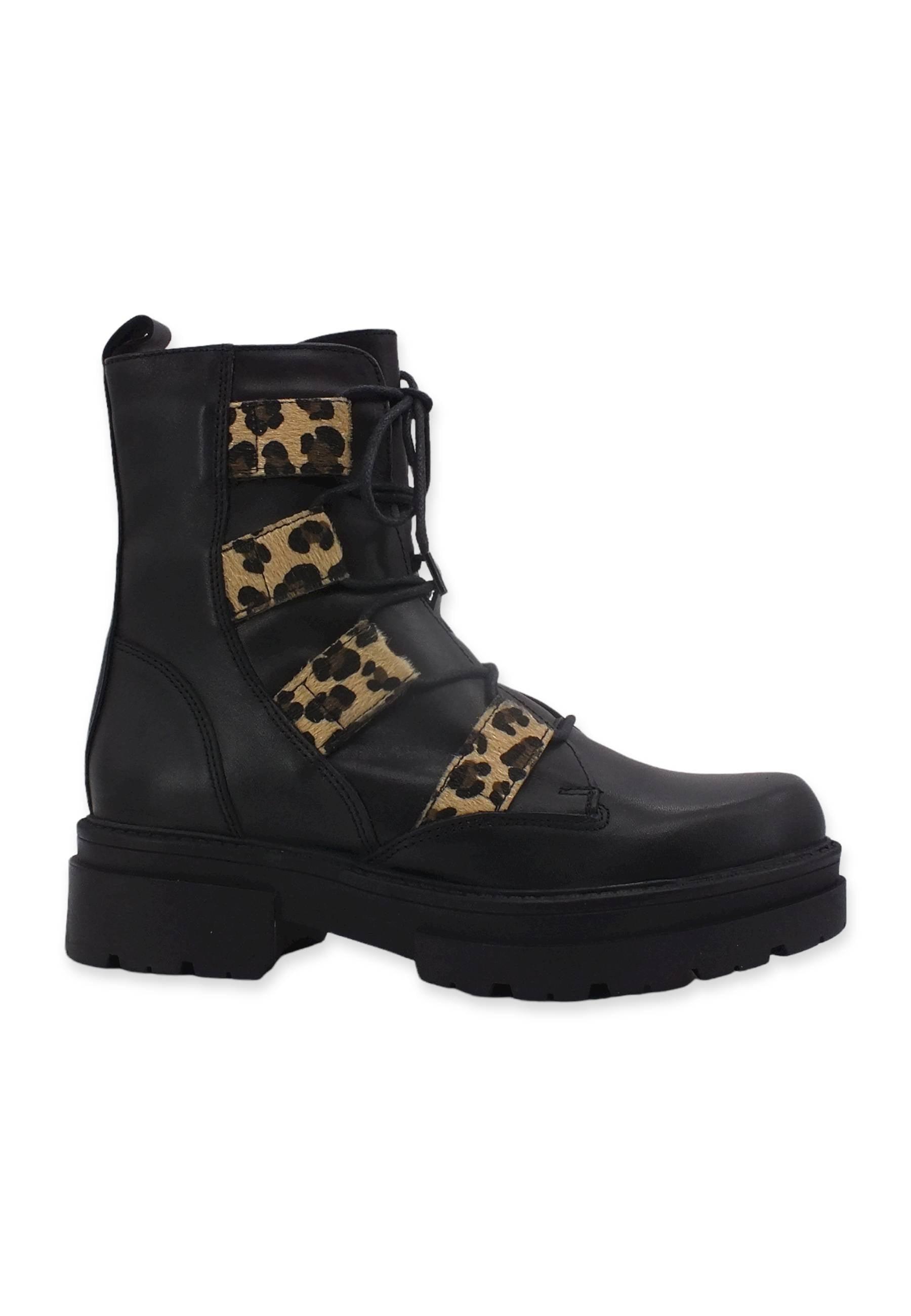 CAFENOIR Stivaletto Anfibio Donna Leo Nero EC1030 - Sandrini Calzature e Abbigliamento