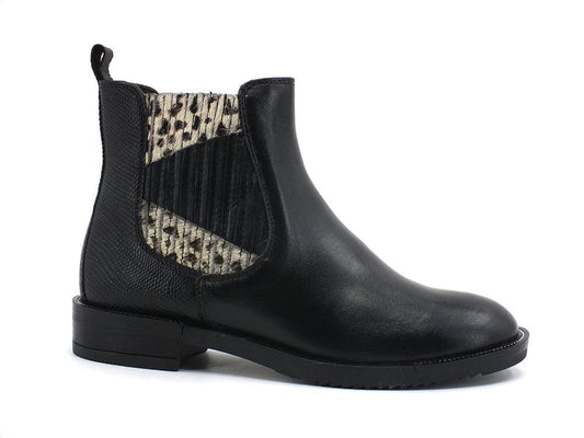 CAFENOIR Stivaletto Polacco Cavallino Nero Bianco FEB442 - Sandrini Calzature e Abbigliamento