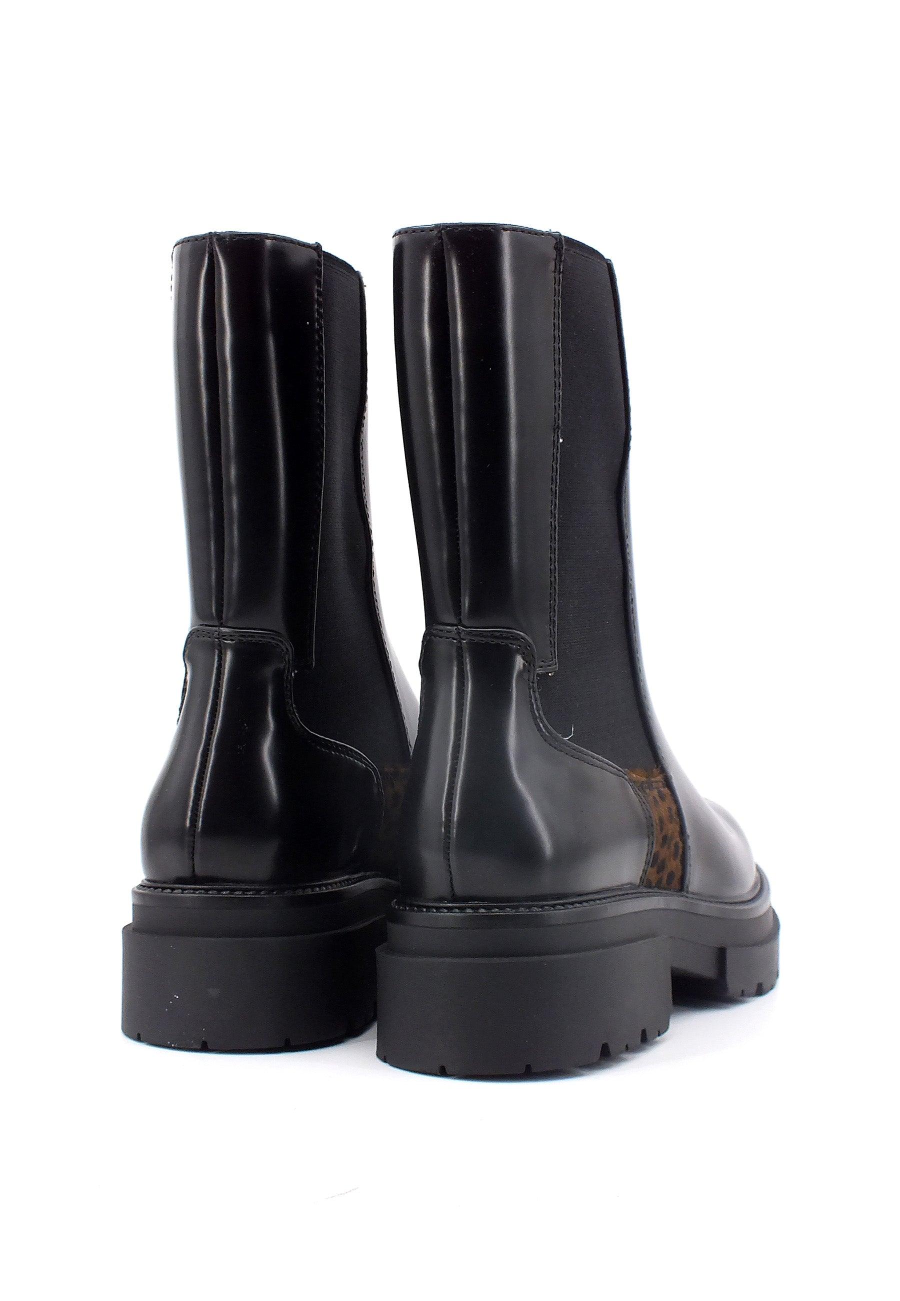 CAFENOIR Stivaletto Polacco Donna Leopard Nero EC9410 - Sandrini Calzature e Abbigliamento