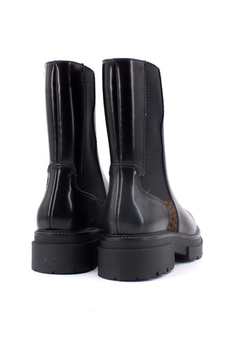 CAFENOIR Stivaletto Polacco Donna Leopard Nero EC9410 - Sandrini Calzature e Abbigliamento