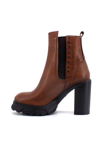 CAFENOIR Stivaletto Polacco Tacco Alto Donna Marrone Tabacco HA1240 - Sandrini Calzature e Abbigliamento