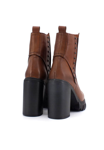 CAFENOIR Stivaletto Polacco Tacco Alto Donna Marrone Tabacco HA1240 - Sandrini Calzature e Abbigliamento