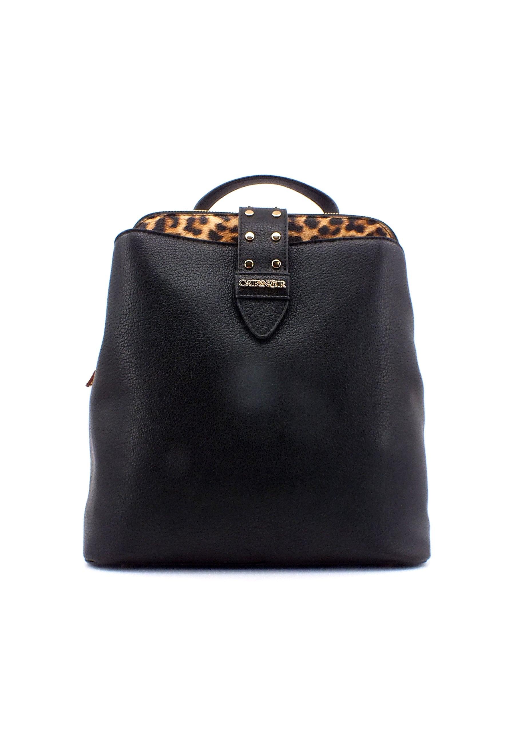 CAFENOIR Zaino Donna Maculato Nero WO0502 - Sandrini Calzature e Abbigliamento