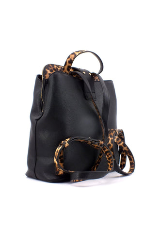 CAFENOIR Zaino Donna Maculato Nero WO0502 - Sandrini Calzature e Abbigliamento