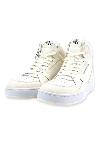 CALVIN KLEIN Basket Cups Sneaker Uomo Off White YM0YM00498 - Sandrini Calzature e Abbigliamento