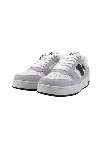 CALVIN KLEIN Basket Cupsole Sneaker White Purple YW0YW01051 - Sandrini Calzature e Abbigliamento