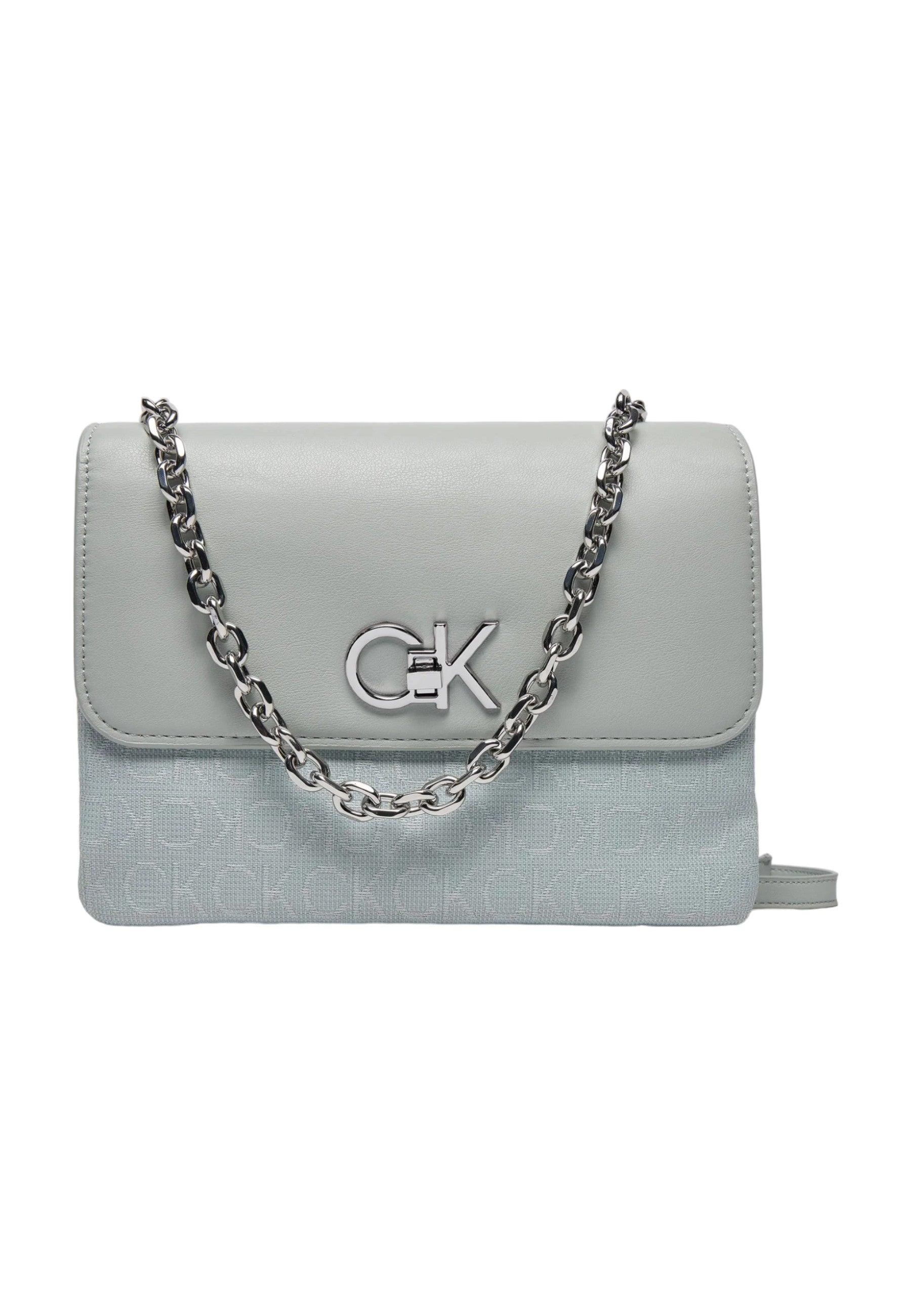 CALVIN KLEIN Borsa Re-Lock Donna Pigeon Jacquard K60K611877 - Sandrini Calzature e Abbigliamento