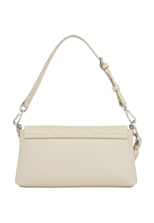 CALVIN KLEIN Borsa Shoulder Bag Epi-Monogram Donna Stony Beige K60K611762 - Sandrini Calzature e Abbigliamento