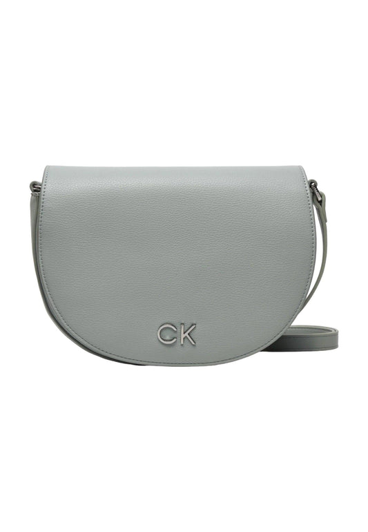 CALVIN KLEIN Borsa Tracolla Daily Saddle Donna Pigeon Grigio K60K611679 - Sandrini Calzature e Abbigliamento