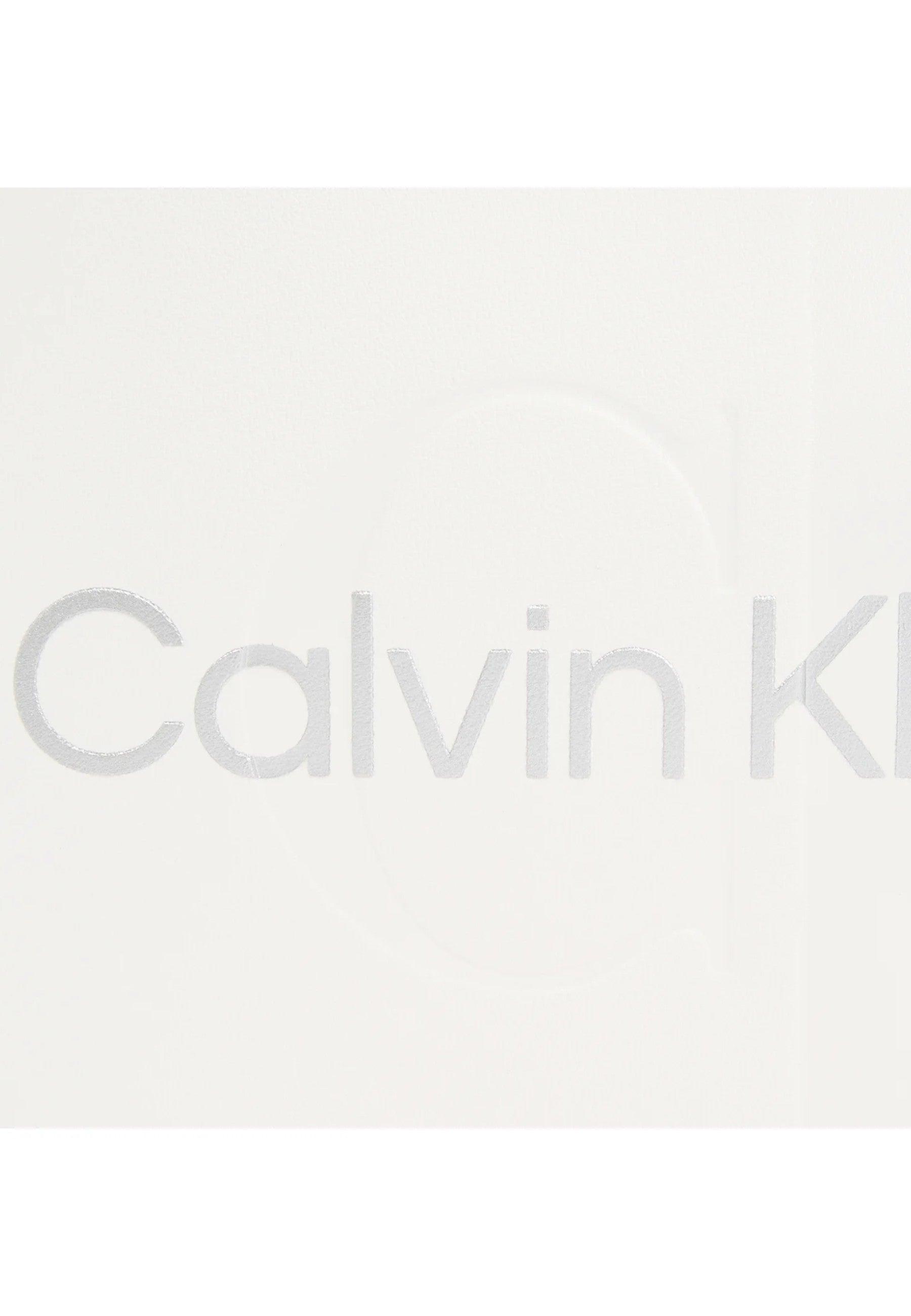 CALVIN KLEIN Borsa Tracolla Donna White Silver K60K610275 - Sandrini Calzature e Abbigliamento