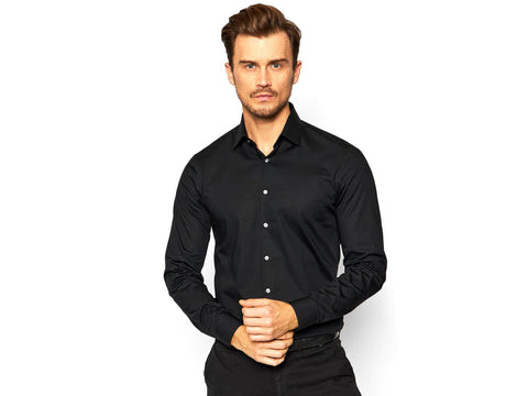 CALVIN KLEIN Camicia Slim Fit Poplin Black K10K108229 - Sandrini Calzature e Abbigliamento