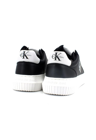 CALVIN KLEIN Chunky Cupsole Monogram Sneaker Uomo Black White YM0YM00681 - Sandrini Calzature e Abbigliamento