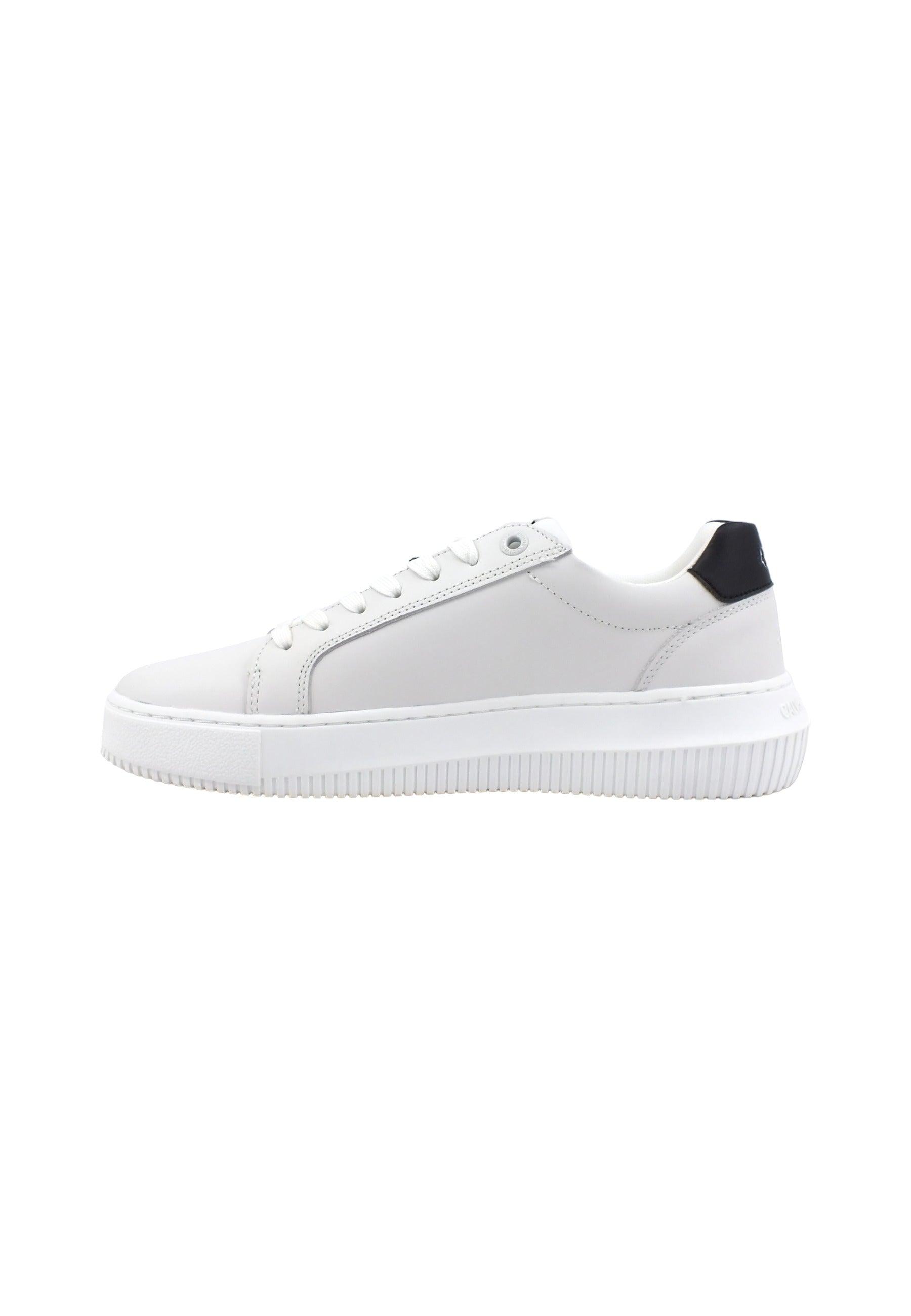 CALVIN KLEIN Chunky Cupsole Sneaker Donna Bright White Black YW0YW00823 - Sandrini Calzature e Abbigliamento