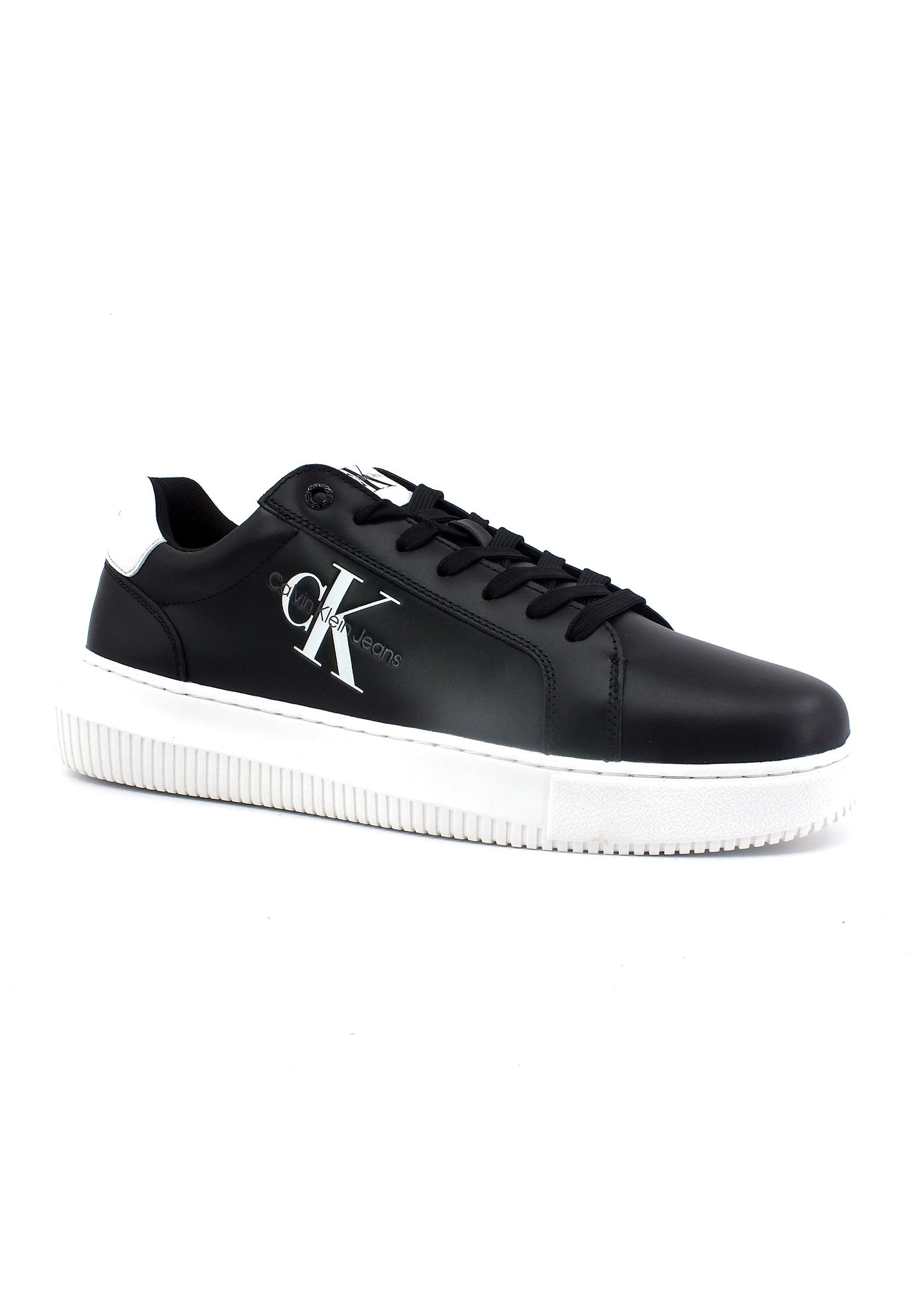 CALVIN KLEIN Chunky Cupsole Sneaker Uomo Black White YM0YM00681 - Sandrini Calzature e Abbigliamento