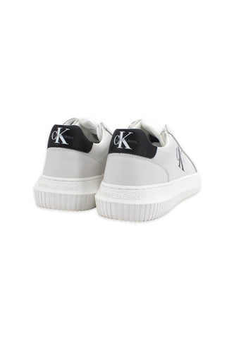 CALVIN KLEIN Chunky Cupsole Sneaker Uomo White Black YM0YM00681 - Sandrini Calzature e Abbigliamento