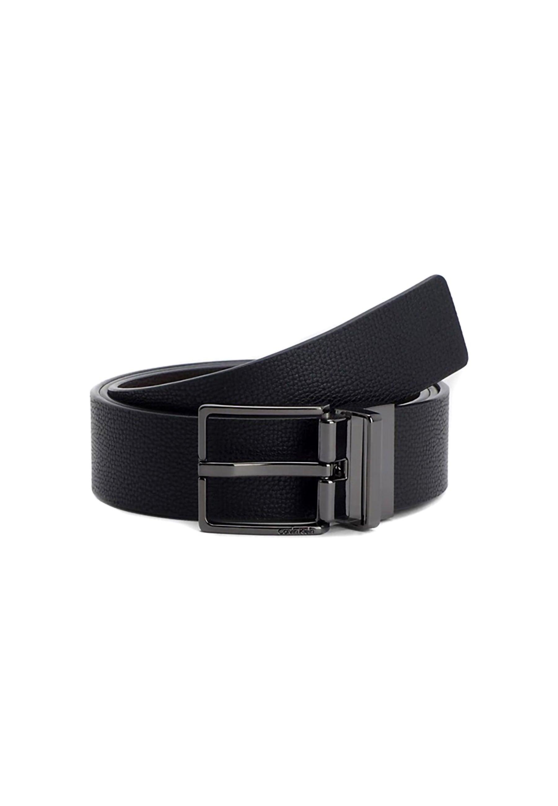 CALVIN KLEIN Cintura Reversibile Uomo Black Dark Brown K50K510371 - Sandrini Calzature e Abbigliamento