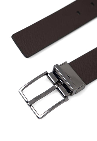 CALVIN KLEIN Cintura Reversibile Uomo Black Dark Brown K50K510371 - Sandrini Calzature e Abbigliamento