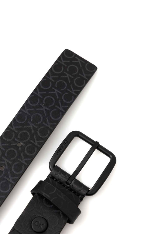 CALVIN KLEIN Cintura Uomo Monogram Black Tonal K50K509959 - Sandrini Calzature e Abbigliamento