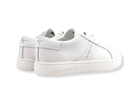 CALVIN KLEIN Classic Cupsole 2 Sneaker Logo Bright White YM0YM00319 - Sandrini Calzature e Abbigliamento