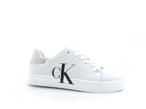 CALVIN KLEIN Classic Cupsole 2 Sneaker Logo White Silver YW0YW00501 - Sandrini Calzature e Abbigliamento