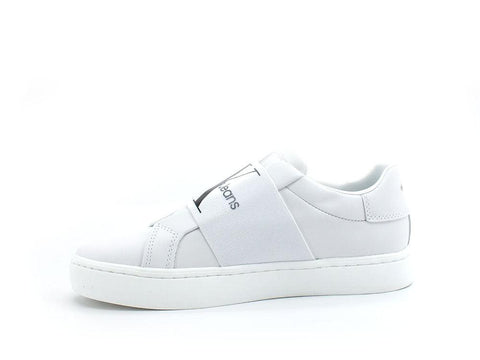 CALVIN KLEIN Classic Cupsole Slip On 1 Sneaker Logo Bright White YW0YW00499 - Sandrini Calzature e Abbigliamento