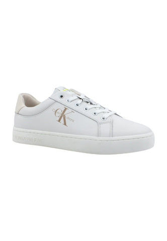 CALVIN KLEIN Classic Cupsole Sneaker Uomo Ancient White YM0YM00603 - Sandrini Calzature e Abbigliamento