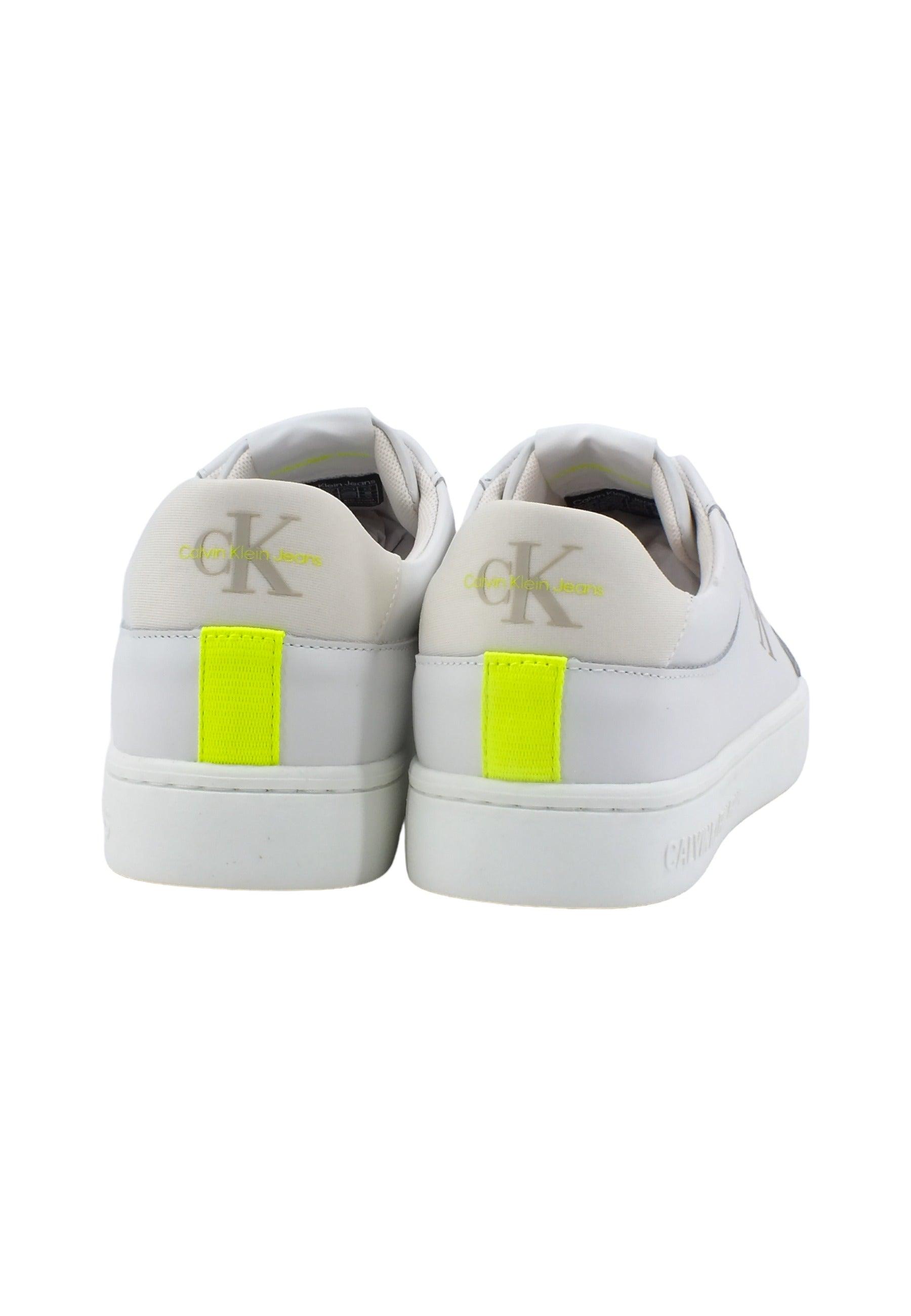 CALVIN KLEIN Classic Cupsole Sneaker Uomo Ancient White YM0YM00603 - Sandrini Calzature e Abbigliamento