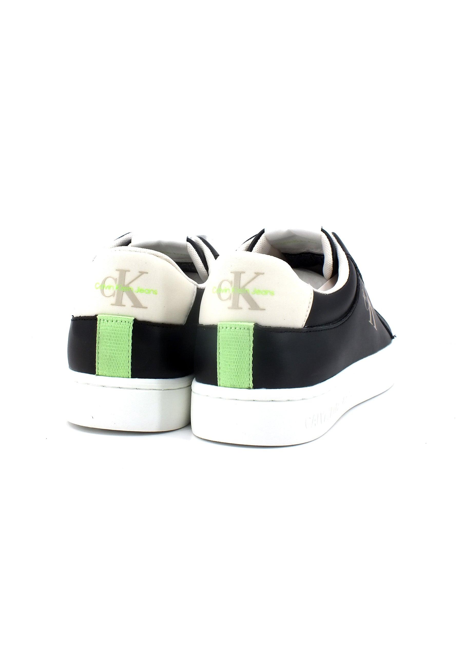 CALVIN KLEIN Classic Cupsole Sneaker Uomo Black Ancient White YM0YM00603 - Sandrini Calzature e Abbigliamento