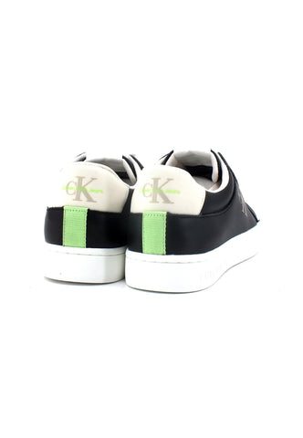 CALVIN KLEIN Classic Cupsole Sneaker Uomo Black Ancient White YM0YM00603 - Sandrini Calzature e Abbigliamento