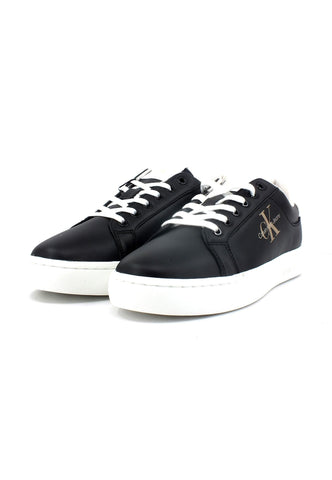 CALVIN KLEIN Classic Cupsole Sneaker Uomo Black Ancient White YM0YM00603 - Sandrini Calzature e Abbigliamento