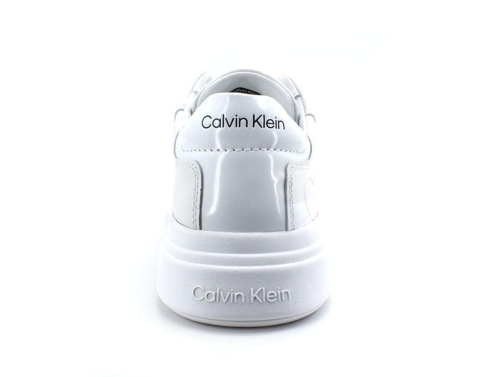 CALVIN KLEIN Low Top Lace Up Sneaker White Bianco HM0HM00643 - Sandrini Calzature e Abbigliamento