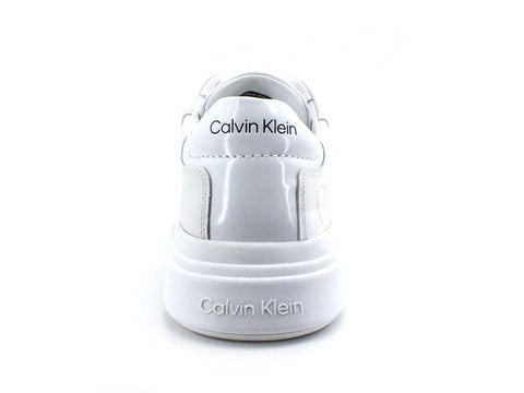 CALVIN KLEIN Low Top Lace Up Sneaker White Bianco HM0HM00643 - Sandrini Calzature e Abbigliamento