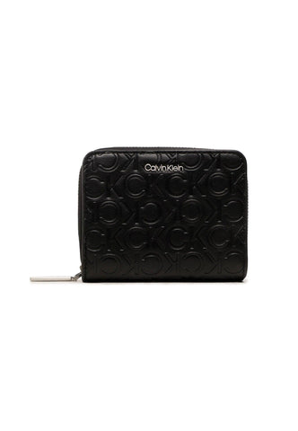 CALVIN KLEIN Portafoglio Donna Monogram Black K60K610950 - Sandrini Calzature e Abbigliamento
