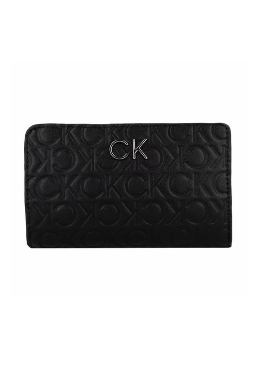 CALVIN KLEIN Portafoglio Re-Lock Monogram Donna Black K60K610240 - Sandrini Calzature e Abbigliamento