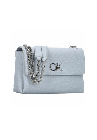 CALVIN KLEIN Re-Lock Borsa Pearl Blue K60K609395 - Sandrini Calzature e Abbigliamento