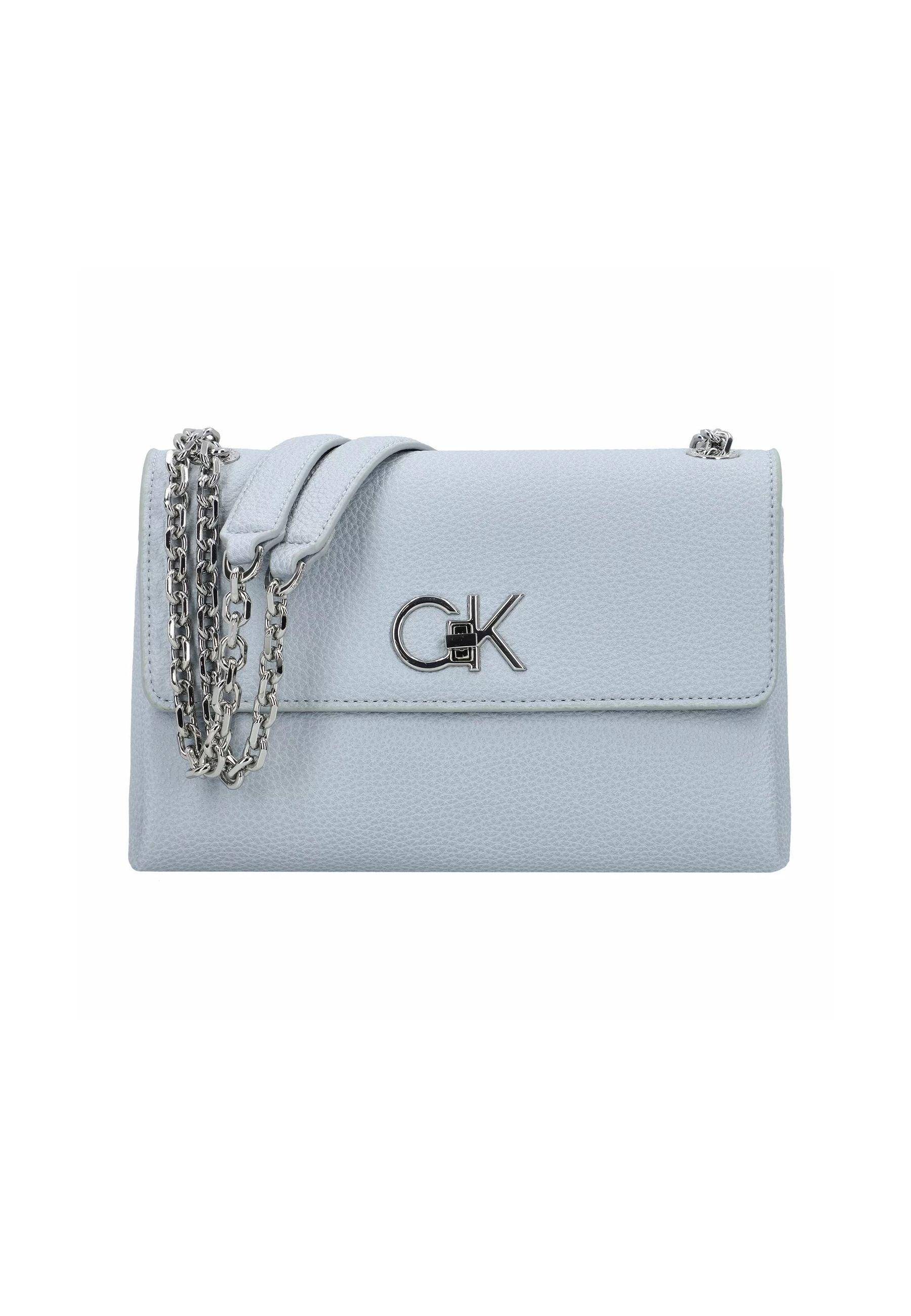 CALVIN KLEIN Re-Lock Borsa Pearl Blue K60K609395 - Sandrini Calzature e Abbigliamento
