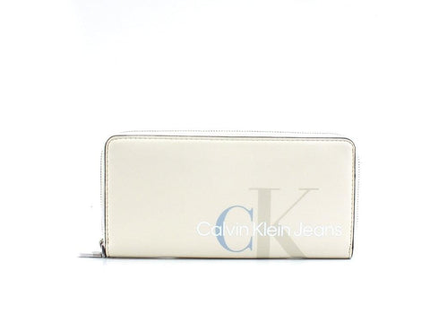 CALVIN KLEIN Sculpted Mono Zip Portafoglio Tofu K60K608958 - Sandrini Calzature e Abbigliamento