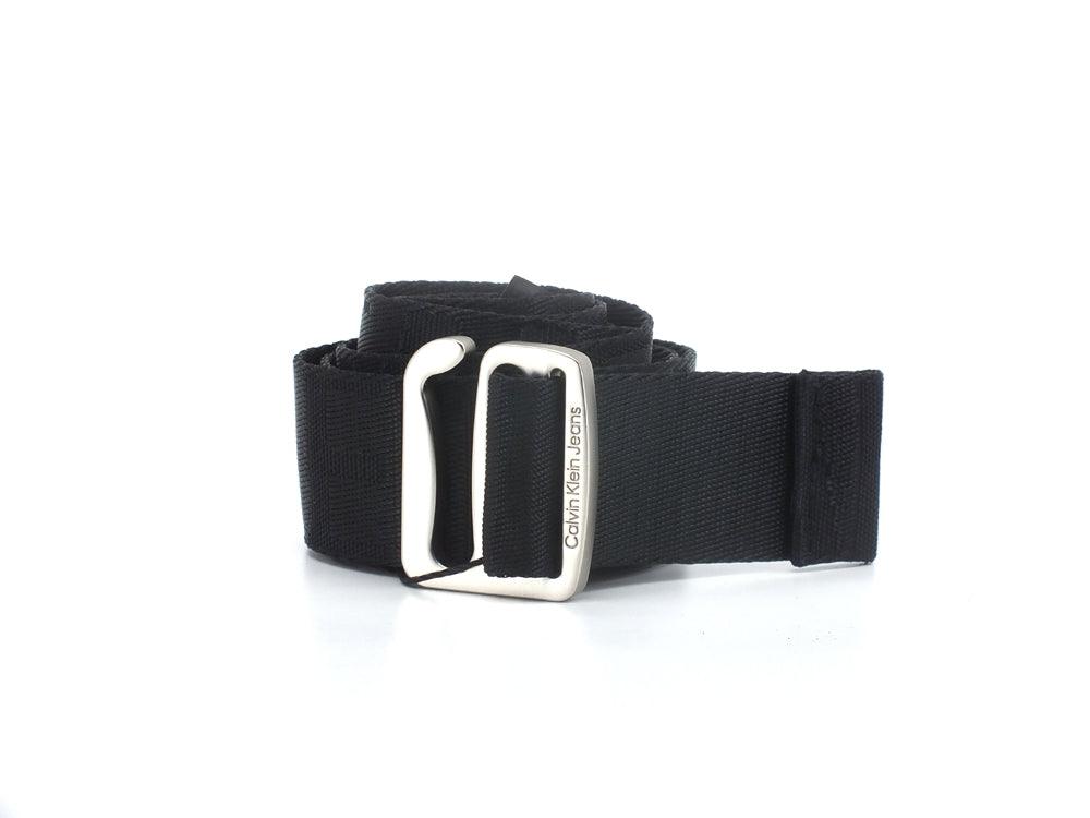 CALVIN KLEIN Slider Webbing Belt 35mm Cintura Uomo Black K50K508233 - Sandrini Calzature e Abbigliamento